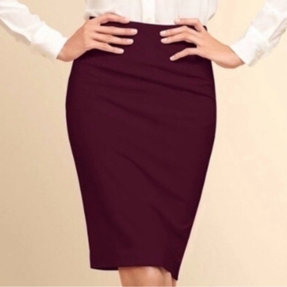 J. Crew Brick Red Wool Pencil Skirt